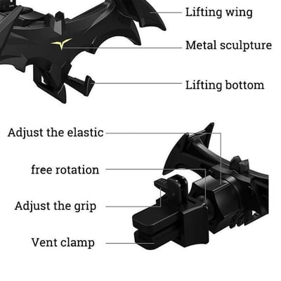 🔥Hot Sale--49%OFF💥Bat Wings Car Phone Holder