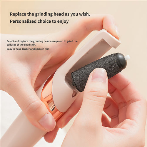 ✨ Electric Foot File | Dead Skin Remover Tool 🌟 USB Rechargeable, 2 Interchangeable Heads | Must-Have Foot Care 💅👣