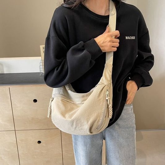 🔥Last Day Discount 49% Off 🔥👜Women's Fashion Plain Color Nylon Crossbody Hobo Bag
