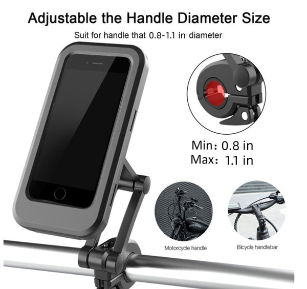 🔥 Waterproof Phone Holder for Bikes & Motorcycles 📱🚴‍♂️💦 Secure, Sturdy & All-Weather Ready!